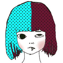 [LINEスタンプ] かわいいふりしてあのこは