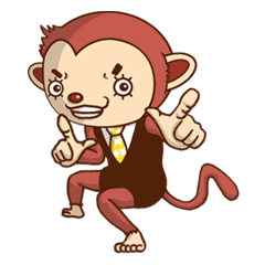 [LINEスタンプ] ツッコミのまつげサル fetchpriority=high