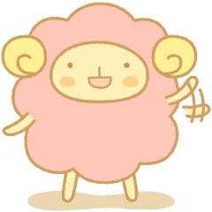[LINEスタンプ] ふわふわひつじ fetchpriority=high