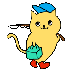 [LINEスタンプ] 釣りねこ。