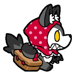 [LINEスタンプ] 赤ずきんウルフちゃん 