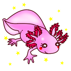 [LINEスタンプ] ウーパールーパーの気持ちスタンプ