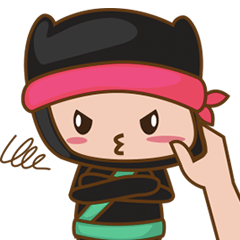 [LINEスタンプ] おもしろい忍者のリュージ 