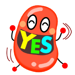 [LINEスタンプ] カラフル♪ジェリービーンズ