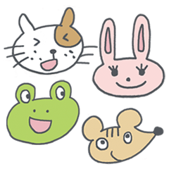 [LINEスタンプ] ゆるかわな動物たち 