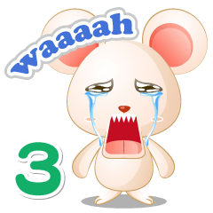 [LINEスタンプ] SHIRONE！3[ENGLISH] 