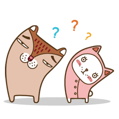 [LINEスタンプ] CHEEK ＆ KKONG fetchpriority=high