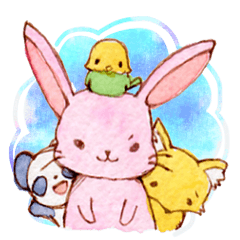 [LINEスタンプ] ももいろうさぎと仲間たち 