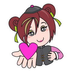 [LINEスタンプ] Gigi The Happy Asian Lady fetchpriority=high