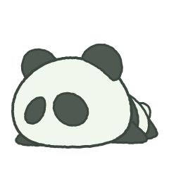 [LINEスタンプ] 白と黒のパンヤのいる毎日 