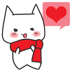 [LINEスタンプ] カラフルにゃんこ 