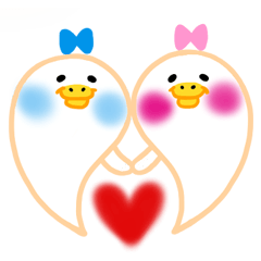 [LINEスタンプ] おばけのダック
