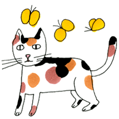 [LINEスタンプ] ねこだまり いろいろねこたち
