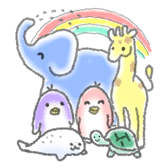 [LINEスタンプ] ほんわか動物 