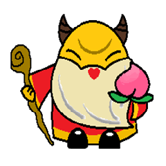 [LINEスタンプ] ox horn eggs(Blessing articles) fetchpriority=high
