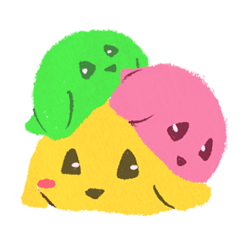 [LINEスタンプ] いろがみひよこ 
