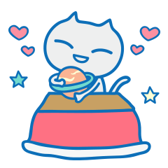 [LINEスタンプ] 宇宙大好きねこ