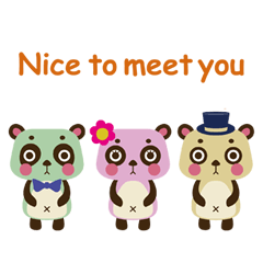 [LINEスタンプ] パンダトリオの雑技団