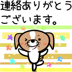[LINEスタンプ] イヌいぬ犬vol.1ゆるめの敬語 
