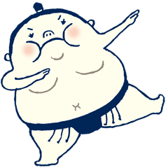[LINEスタンプ] おすもうさんス