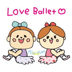[LINEスタンプ] フリフラ バレリーナ 
