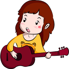 [LINEスタンプ] ヒップスターガール民謡