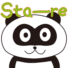 [LINEスタンプ] Panda's Padawo kun(English version) 