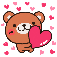 [LINEスタンプ] 今、○○中だよ！くまさんver 