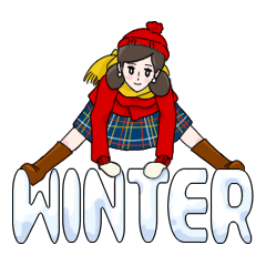 [LINEスタンプ] コップのフチ子 ～WINTER編～