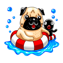 [LINEスタンプ] Pug and Dolls 