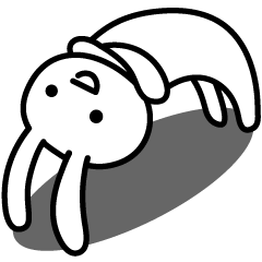 [LINEスタンプ] おバカうさぎ 
