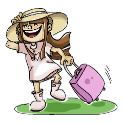 [LINEスタンプ] J girl  (Practical  English)