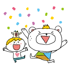 [LINEスタンプ] くまとぼくとぺったん2 