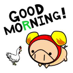 [LINEスタンプ] エンジョイ、こぶたイングリッシュ！ fetchpriority=high