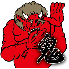 [LINEスタンプ] 後輩は赤鬼。 