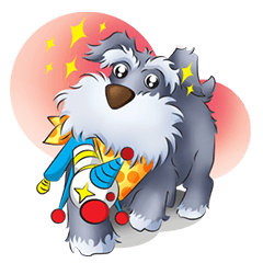 [LINEスタンプ] Schnauzer party