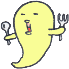 [LINEスタンプ] おばけのきーちゃん 