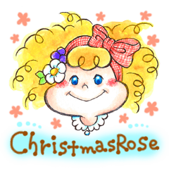[LINEスタンプ] クリスマスローズのほっこりスタンプ 