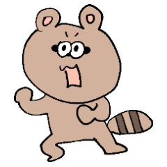 [LINEスタンプ] どんまいたぬき 