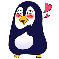 [LINEスタンプ] Ricco the Penguin Loverboy