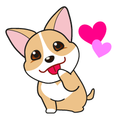 [LINEスタンプ] ハッピーなコーギー犬のコゾー 