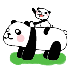 [LINEスタンプ] 君はパンダ