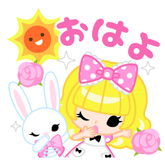 [LINEスタンプ] アリスと白ウサギ Petite Ellie① 