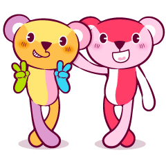 [LINEスタンプ] ColorfulBear 