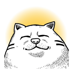[LINEスタンプ] まんまるねこ 