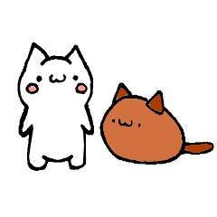 [LINEスタンプ] もひにゃんこ＆コーヒー豆にゃん 