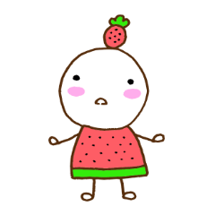 [LINEスタンプ] いちごマシュマロ