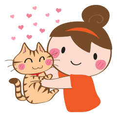 [LINEスタンプ] Aeaw ＆ Evemeo Cat Lover
