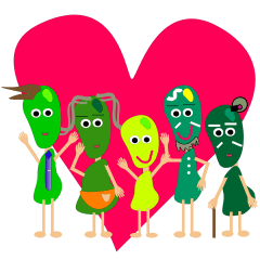 [LINEスタンプ] しあわせな介護ながまる家族 fetchpriority=high
