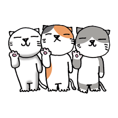 [LINEスタンプ] 「うどん」と「みかん」と「おそば」 